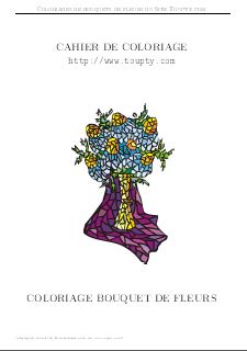 bouquet livre de coloriage 1