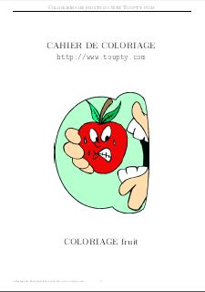 coloriage fruit