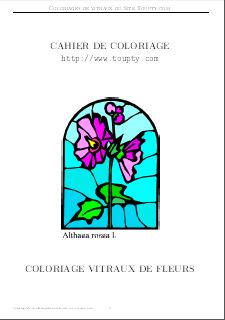 vitrail de fleur album de coloriage 3 pdf