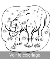 coloriage animal prehistorique cartoon