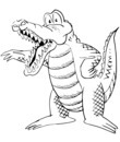 crocodile gueule ouverte dents