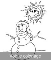 bonhomme de neige coloriage pour impression et coloriage