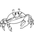 crabe avec une sele grosse pince