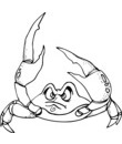 crabe pinces combattant