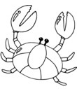 crabe facile a colorier