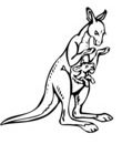 kangourou dessin gratuit a imprimer