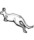 imprimer pour coloriage crocquis kangourou