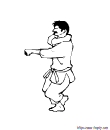illustration de karate