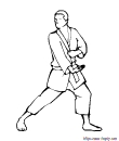 illustration de karate