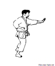 dessin de karate