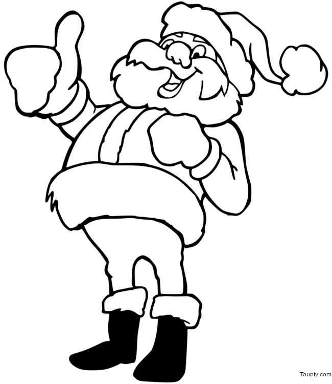 NOEL  Coloriage a imprimer de Peres de Noel