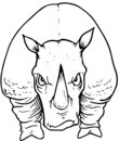 rhinoceros dessin pour imprimer et colorier