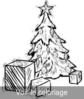 sapin de noel dessin pour imprimer et colorier