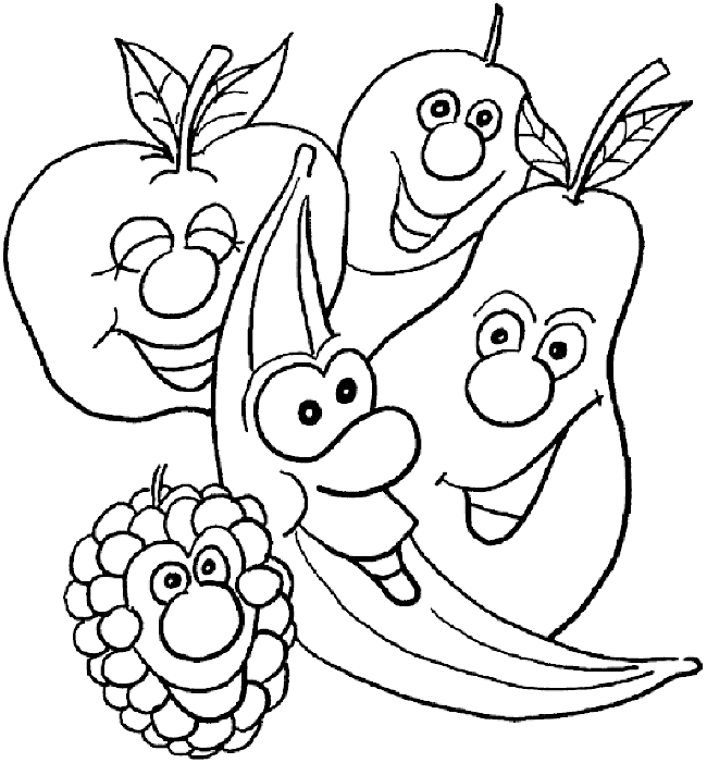 Coloriage de fruits