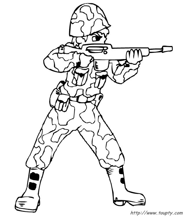 Coloriage A Imprimer Militaire