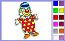 coloriage en ligne 4 clown