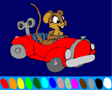 coloriage en ligne souris noel