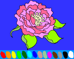 coloriage en ligne 6 fleurs