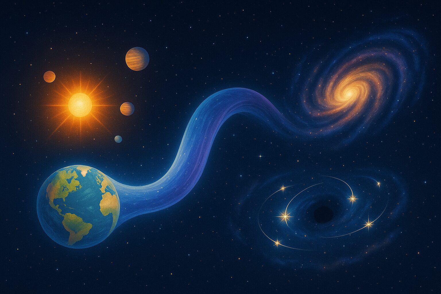 Les trous de ver expliqués aux enfants : portes imaginaires dans l’espace-temps ?