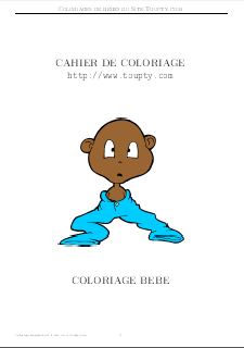 coloriage bebe