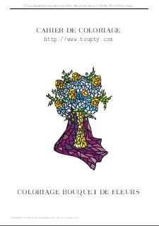 coloriage bouquet