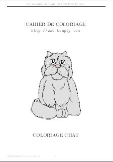 album de coloriage de chat