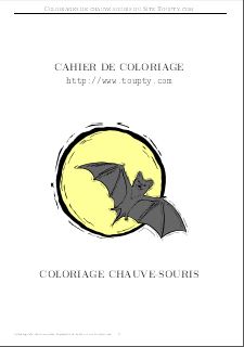 chauve-souris album de coloriage 1