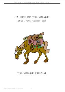 coloriage cheval