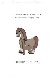 coloriage cheval