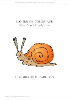 coloriage escargot