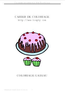 coloriage gateau