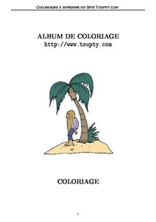 coloriage ile deserte