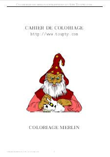 coloriage merlin-enchanteur