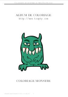 monstre album de coloriage 2