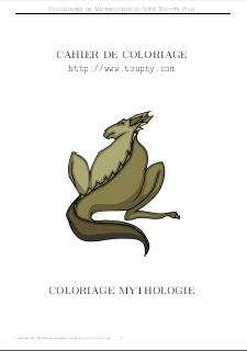 coloriage mythologie