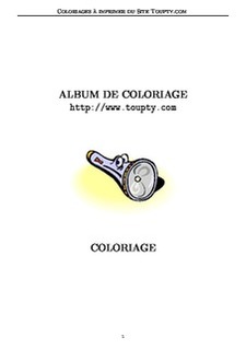 coloriage objet rigolo