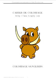 sanglier album de coloriage 2 pdf