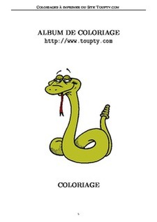 coloriage serpent