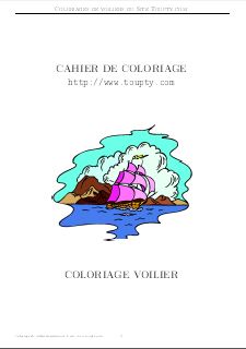 voilier livre de coloriage 2