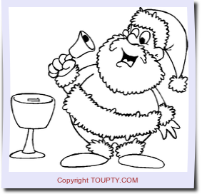 coloriage pere noel