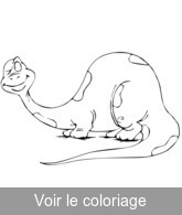 coloriage dinosaure rigolo