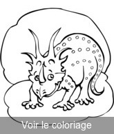 coloriage triceratops mignon