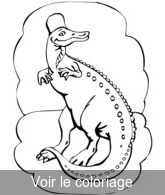 coloriage animal prehistorique gentil