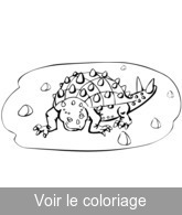 coloriage animal prehistorique mignon