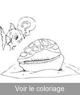 poisson coquillage pour coloriage