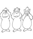 3 petits singes