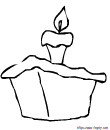 gateau avec 1 seule bougie