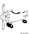 coloriage avion cartoon 2