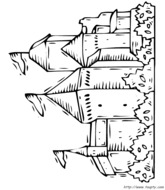 coloriage chateau pour enfant