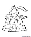 coloriage chateau pour enfant